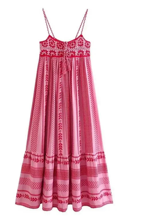 Robe Été Fluide Sans Manches