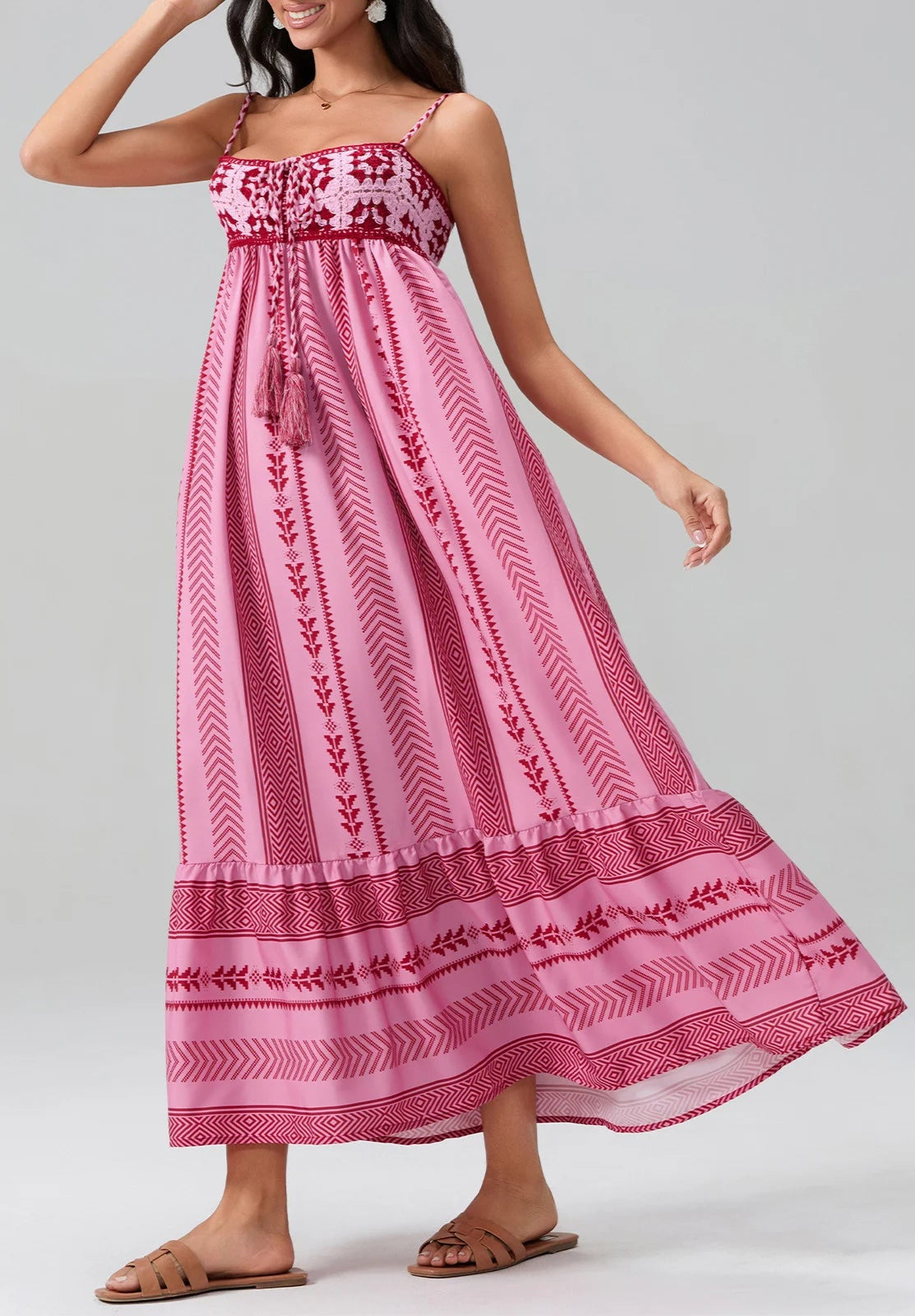 Robe Été Fluide Sans Manches