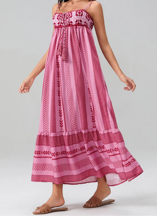 Robe Été Fluide Sans Manches